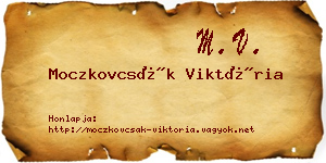 Moczkovcsák Viktória névjegykártya